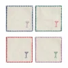 &Klevering Set of 4 Drinks Cocktail Napkins Outlet