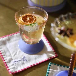 &Klevering Set of 4 Drinks Cocktail Napkins Outlet