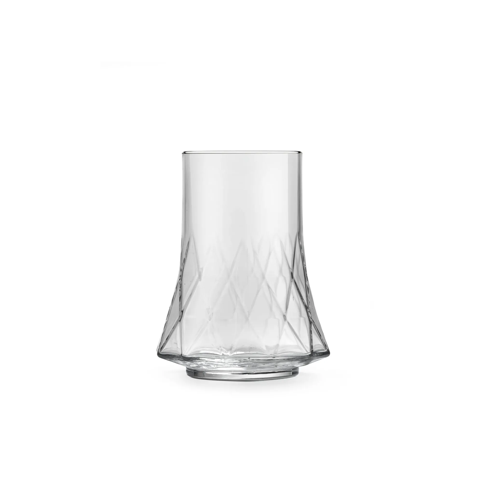 Portugese Tableware Set of 6 Geometric Highball Glasses, 350ml New