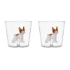 Ichendorf Milano Set of 2 French Bulldog Tumblers, 300ml Clearance