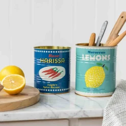 Rex London Set of 2 Lemon & Harissa Utensil Jars New