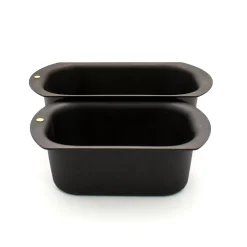 Netherton Foundry Set of 2 Spun Iron Loaf Tins