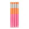 British Colour Standard Set of 4 Pink Orange Colourblock Candles Online