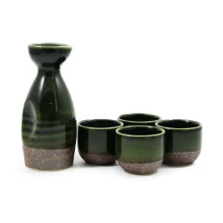 Kiji Stoneware & Ceramics Shinrin Sake Set Clearance