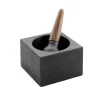 Skeppshult Contemporary Cast Iron & Walnut Pestle & Mortar New