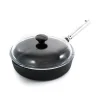 Skeppshult Professional Cast Iron & Stainless Steel Saute Pan with Glass Lid, 25cm Best
