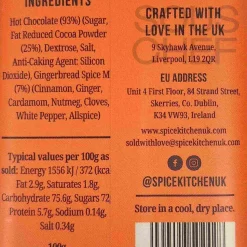 Spice Kitchen Gingerbread Hot Chocolate, 100g New