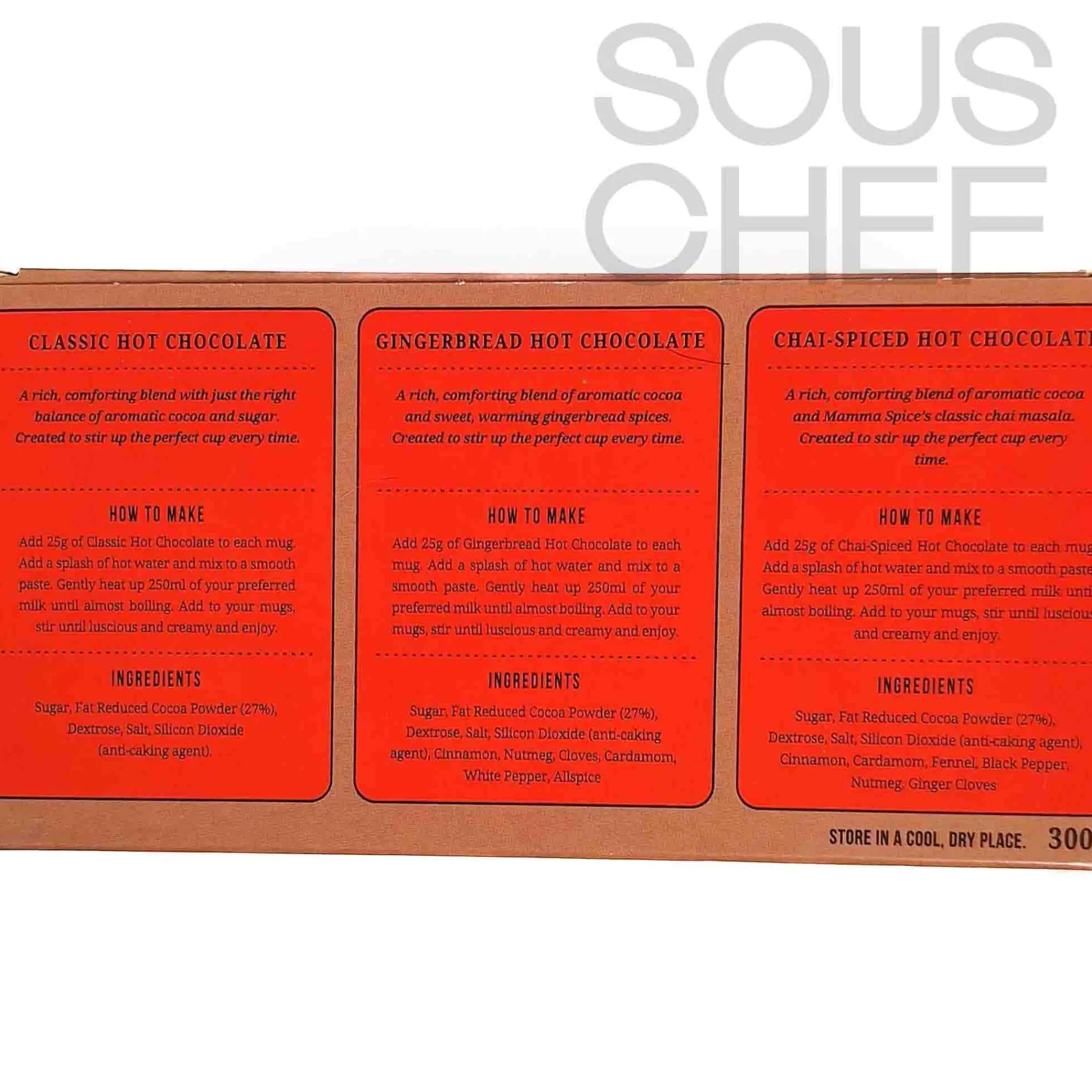 Spice Kitchen Hot Chocolate Collection Trio, 300g Hot