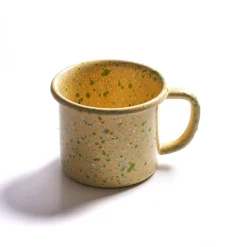 Kapka Enamel Splatter Fest Enamel Mug, Yellow, 350ml Outlet