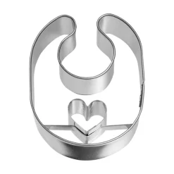 Birkmann Stainless Steel Baby Bib Cookie Cutter, 6cm Hot