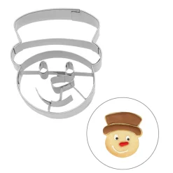 Birkmann Stainless Steel Snowman Head Cookie Cutter, 6cm