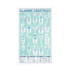 Stuart Gardiner Classic Cocktails Tea Towel Hot