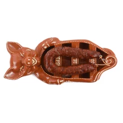 TERRACOTA ASSADEIRA Terracotta Chorizo Pig Serving Dish, 33cm New