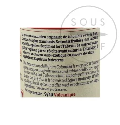 Terre Exotique Amazon Chilli Pepper, 20g New