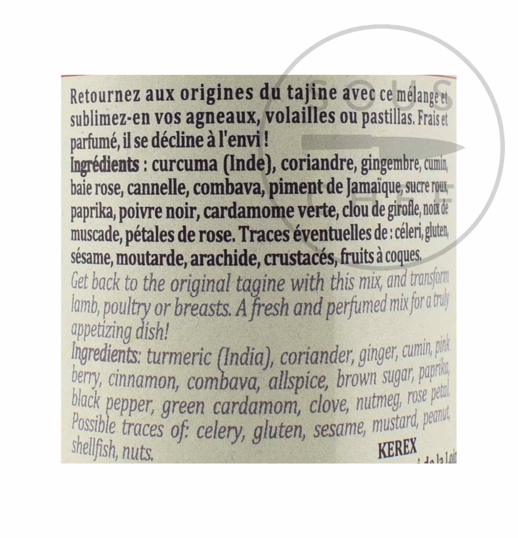 Terre Exotique Mrouzia Tajine Spice Blend, 60g Discount