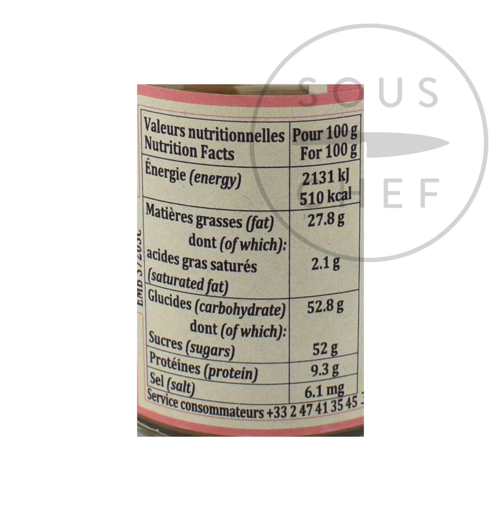 Terre Exotique Praline Paste, 100g New