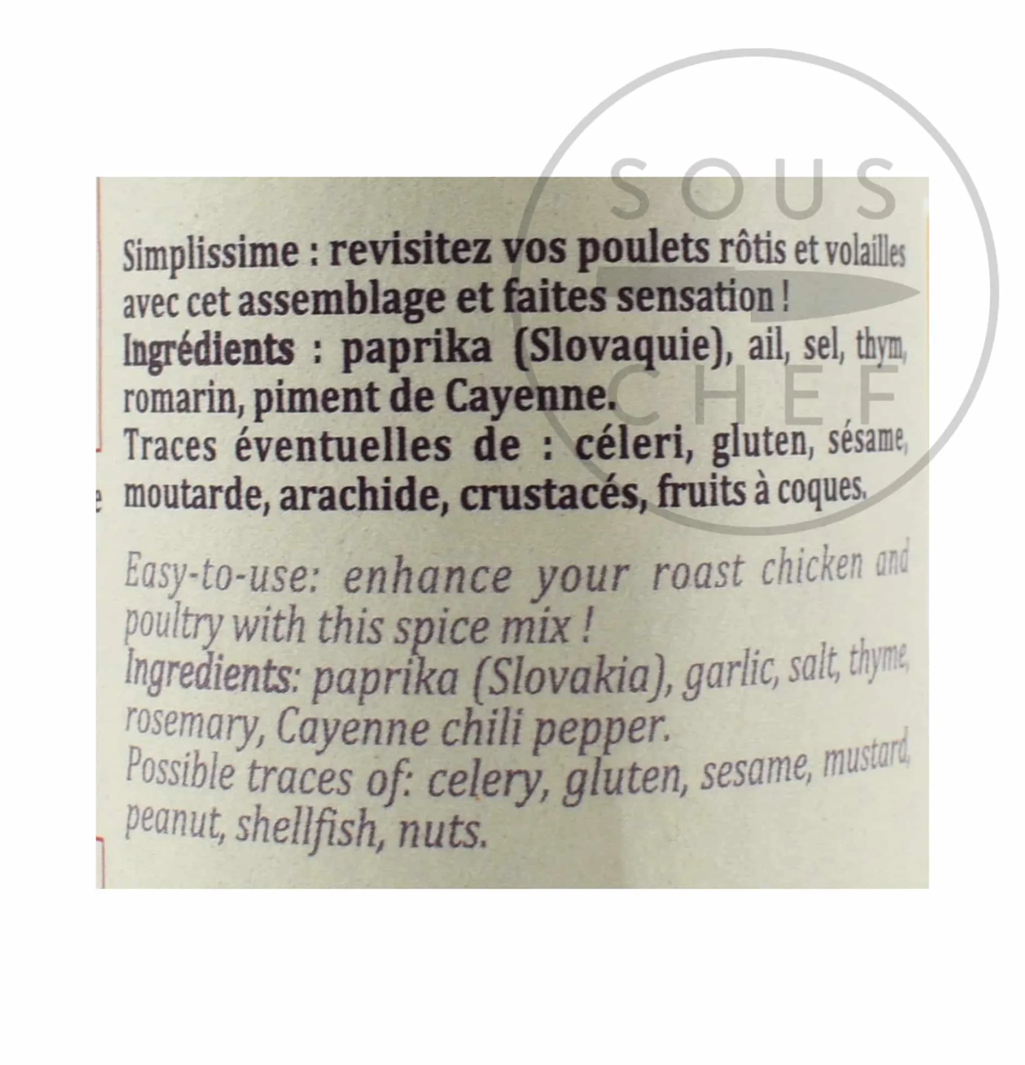 Terre Exotique Roast Chicken Spice Blend, 70g Sale