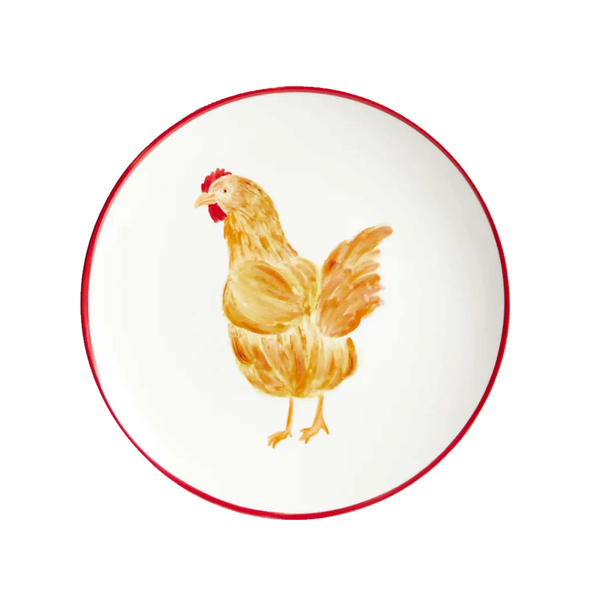 The Platera Conchi Chicken Porcelain Side Plate, 21cm Sale