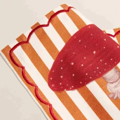 The Platera Striped Amanita Mushroom Cotton Placemat Online