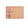 The Platera Striped Mushroom Cotton Placemat Discount