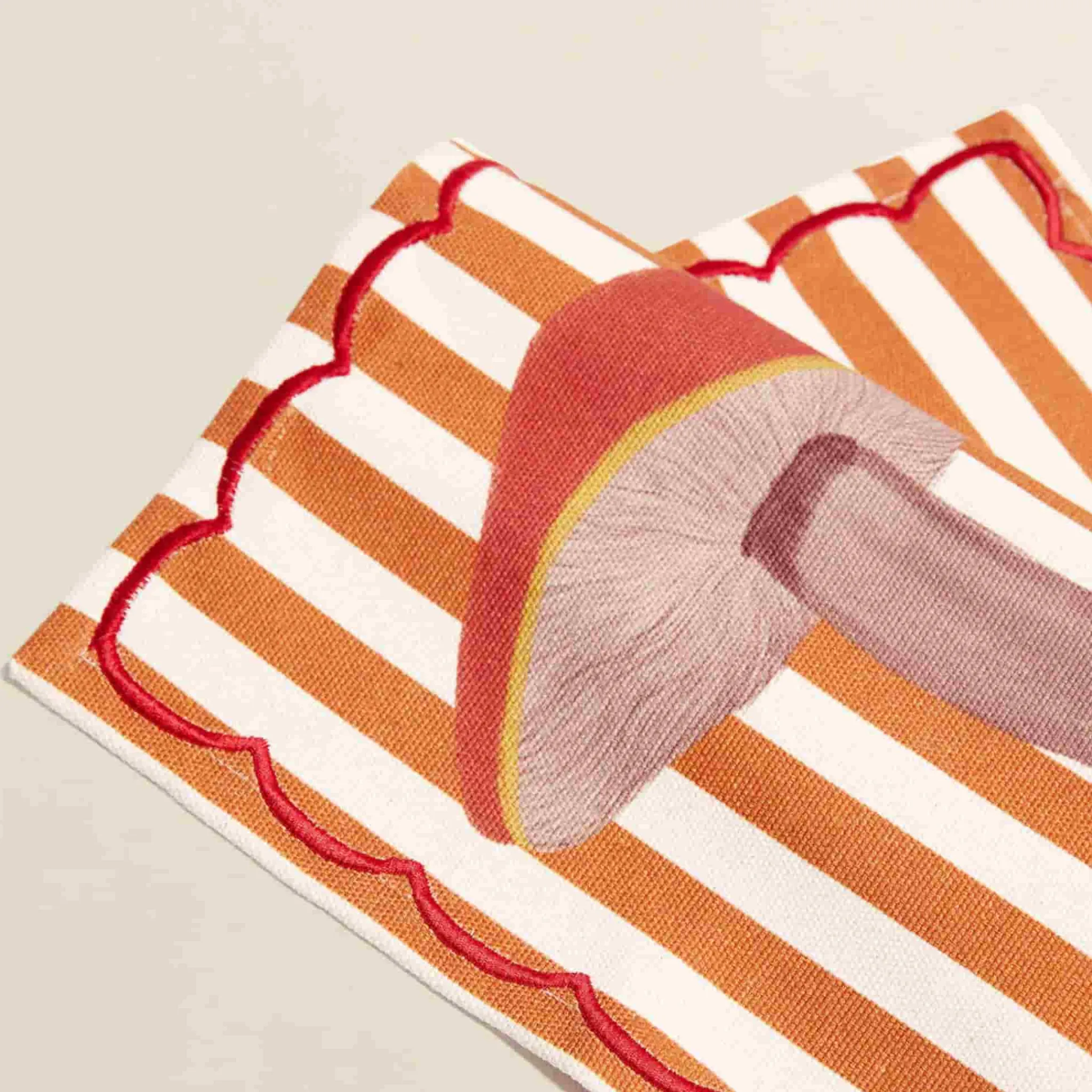 The Platera Striped Russula Mushroom Cotton Placemat Discount