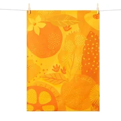 Tissage Moutet Lemon French Jacquard Tea Towel Clearance