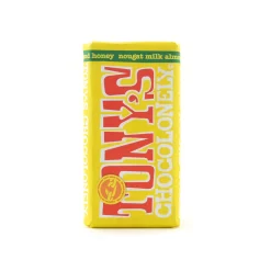 Tony's Chocolonely Milk Chocolate with Almond, Honey & Nougat, 180g Best