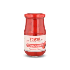 Toschi Red Cocktail Cherries, 410g Clearance