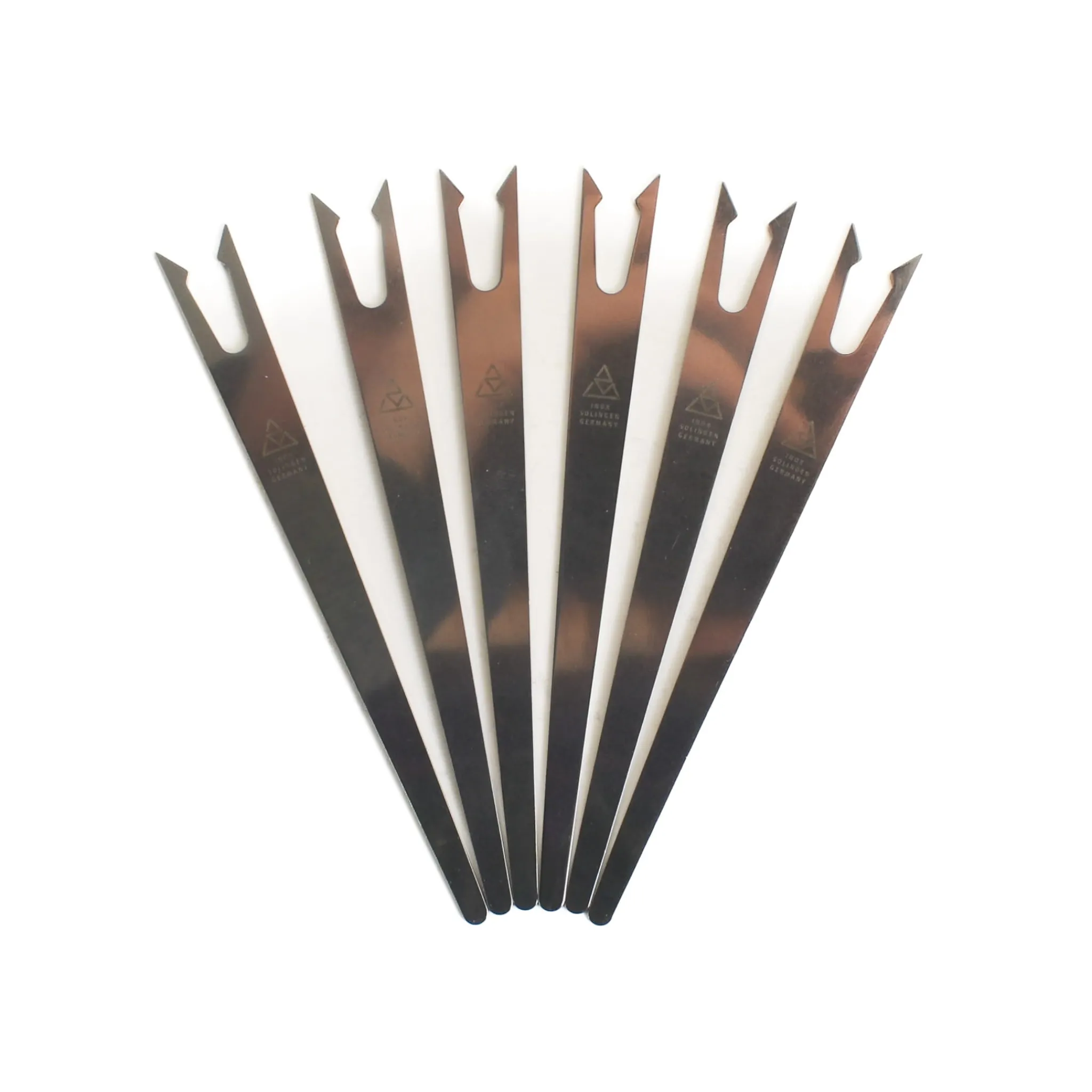 Triangle Set of 6 Stainless Steel Antipasti Forks Online