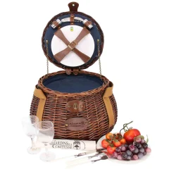 Les Jardin de la Comtesse Tuileries Navy Picnic Basket, 2 Person Sale
