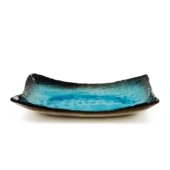 Kiji Stoneware & Ceramics Turquoise Crackle Glaze Platter Online