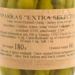 Ubidea Piparras Navarra Chilli Peppers, 180g Outlet