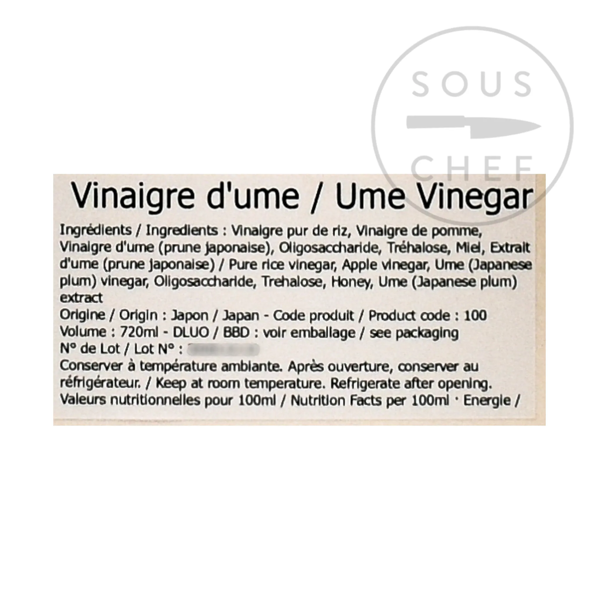 Oochi Ume Drinking Vinegar, 720ml Sale