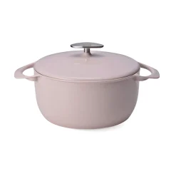 Unilloy Sakura Pink Japanese Lightweight Cast Iron Dutch Oven, 22cm Online
