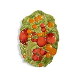 &Klevering Vegetable Ceramic Platter, 37.5cm Discount