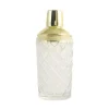 Uberstar Vintage Inspired Diamond Cut Glass & Gold Cocktail Shaker Online
