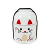 Hakoya White Manekineko Bento Box, 640ml Hot