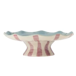 Bloomingville Willa Lilac Stripe Cake Tray, 28cm Online