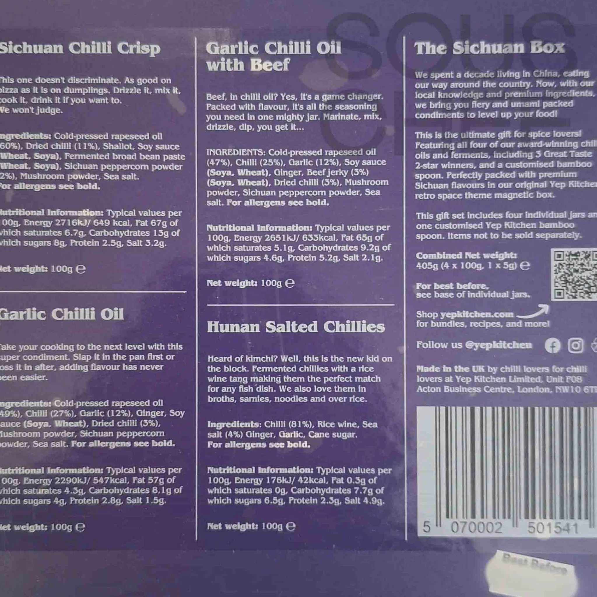 Yep Kitchen The Sichuan Gift Box Hot