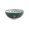El Boyali Seramikler Yesil Ve Beyaz Boyali Cereal Bowl, 15.5cm Sale