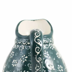 El Boyali Seramikler Yesil Ve Beyaz Boyali Round Jug, 2 Litre Discount